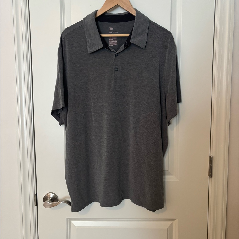 All in Motion Charcoal Polo
